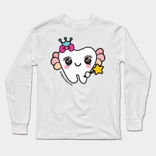 cute tooth fairy cartoon Long Sleeve T-Shirt